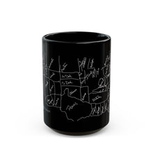 Load image into Gallery viewer, Jim's Geography Black Mug (15oz)