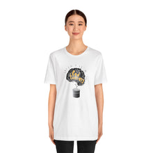 Load image into Gallery viewer, Pod Therapy Black/Gold Logo Unisex Jersey Short Sleeve Tee