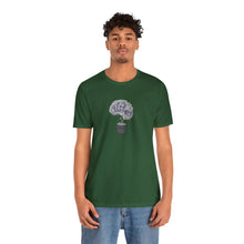 Load image into Gallery viewer, Pod Therapy Grey/Periwinkle Logo Unisex Jersey Short Sleeve Tee