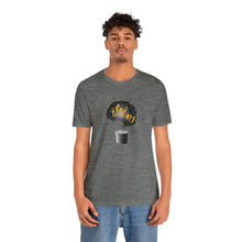 Load image into Gallery viewer, Pod Therapy Black/Gold Logo Unisex Jersey Short Sleeve Tee