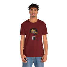 Load image into Gallery viewer, Pod Therapy Black/Gold Logo Unisex Jersey Short Sleeve Tee