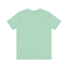 Load image into Gallery viewer, Pod Therapy Grey/Periwinkle Logo Unisex Jersey Short Sleeve Tee