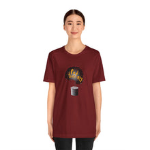 Load image into Gallery viewer, Pod Therapy Black/Gold Logo Unisex Jersey Short Sleeve Tee