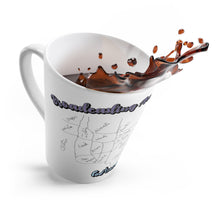 Load image into Gallery viewer, Jim's Geography Latte Mug "Broadcasting Across the Country."