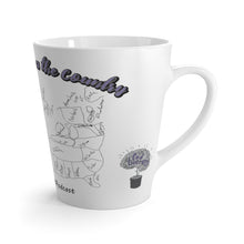 Load image into Gallery viewer, Jim's Geography Latte Mug "Broadcasting Across the Country."