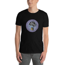 Load image into Gallery viewer, Pod Therapy Distressed Logo-Periwinkle Short-Sleeve Unisex T-Shirt