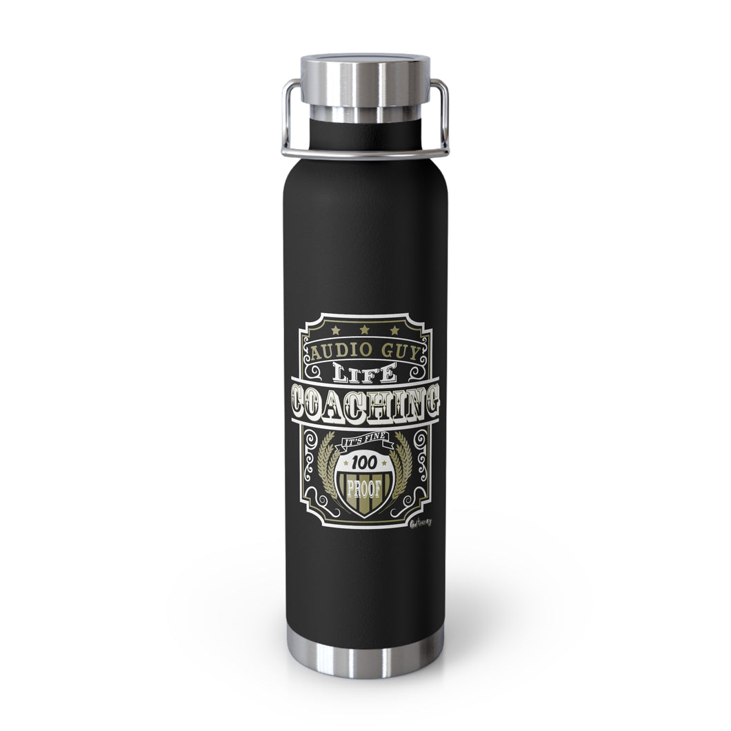 Audio Guy Life Coaching Copper Vacuum Insulated Bottle, 22oz