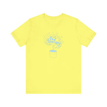 Load image into Gallery viewer, Pod Therapy Outline Logo Sky Blue Unisex Jersey Short Sleeve Tee
