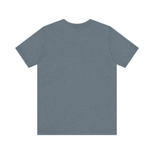 Load image into Gallery viewer, Pod Therapy Grey/Periwinkle Logo Unisex Jersey Short Sleeve Tee
