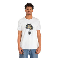 Load image into Gallery viewer, Pod Therapy Black/Gold Logo Unisex Jersey Short Sleeve Tee
