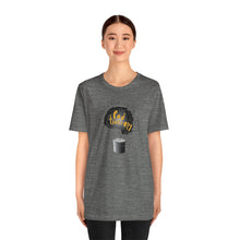 Load image into Gallery viewer, Pod Therapy Black/Gold Logo Unisex Jersey Short Sleeve Tee
