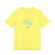 Load image into Gallery viewer, Pod Therapy Outline Logo Sky Blue Unisex Jersey Short Sleeve Tee
