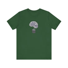 Load image into Gallery viewer, Pod Therapy Grey/Periwinkle Logo Unisex Jersey Short Sleeve Tee
