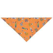 Load image into Gallery viewer, Pod Therapy ORANGE Pet Bandana - One Size
