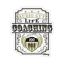 Load image into Gallery viewer, Audio Guy Life Coaching Sticker Black
