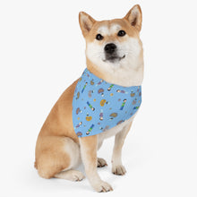 Load image into Gallery viewer, Pod Therapy BLUE Pet Bandana Collar
