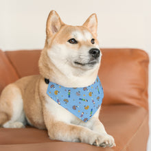 Load image into Gallery viewer, Pod Therapy BLUE Pet Bandana Collar
