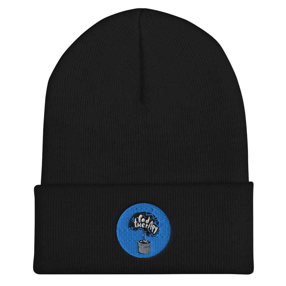 Pod Therapy Cuffed Beanie - Blue Logo