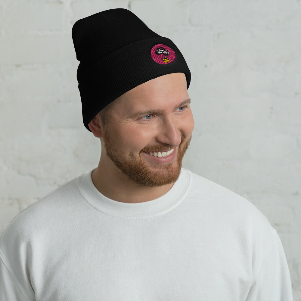 Pod Therapy Cuffed Beanie - Dark Red