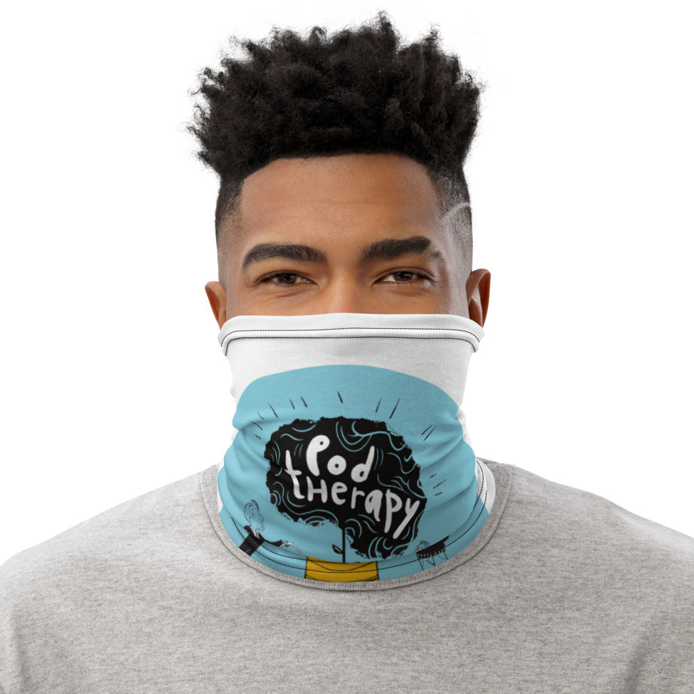 Pod Therapy Logo Neck Gaiter - Blue Logo