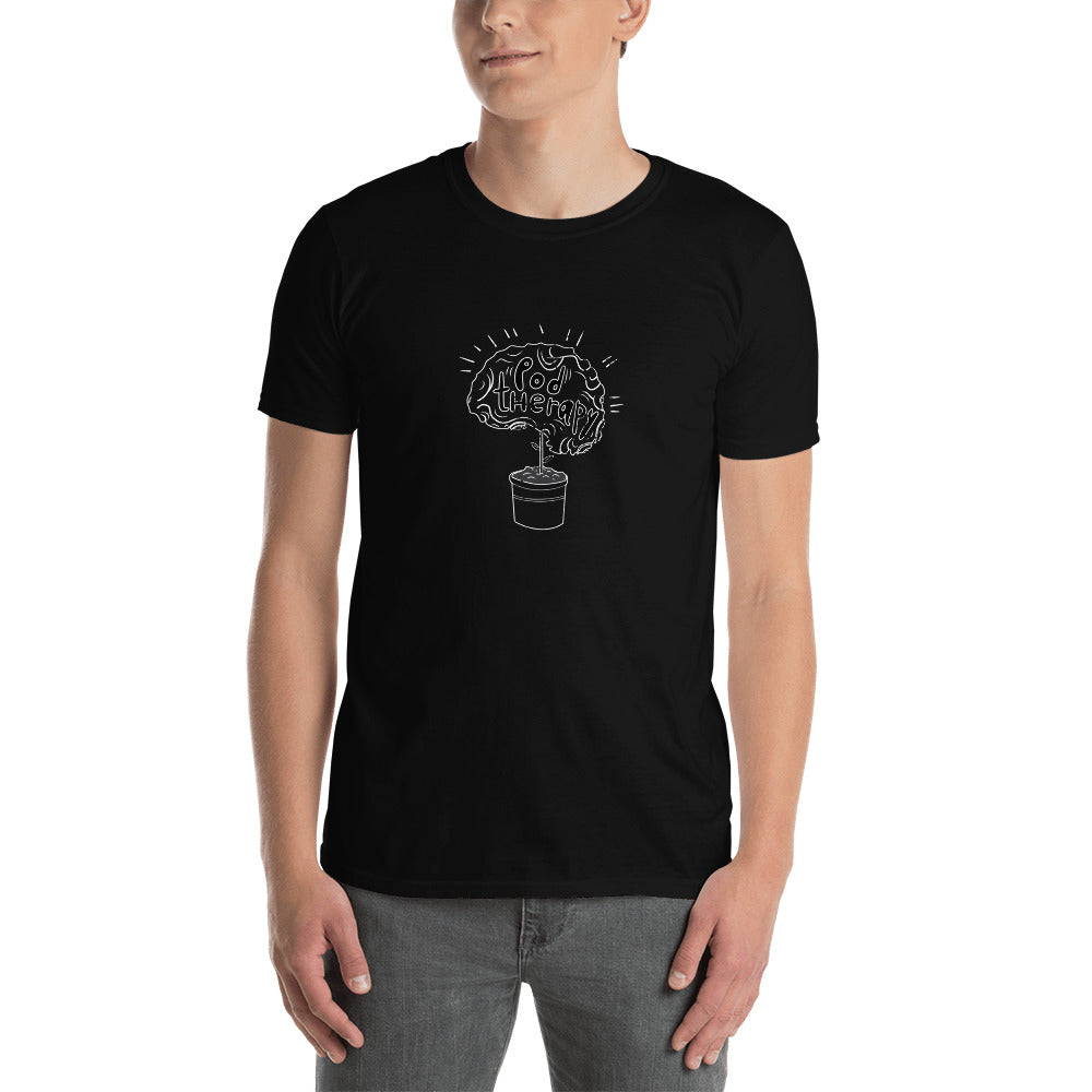 Pod Therapy Outline Distressed Logo Short-Sleeve Unisex T-Shirt