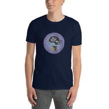 Load image into Gallery viewer, Pod Therapy Distressed Logo-Periwinkle Short-Sleeve Unisex T-Shirt
