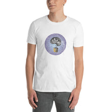 Load image into Gallery viewer, Pod Therapy Distressed Logo-Periwinkle Short-Sleeve Unisex T-Shirt
